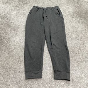 Monument Jogger Sweatpants Womens Medium Dark Gray Elastic Fleece Casual 28x27